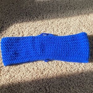 Blue Crochet Headband